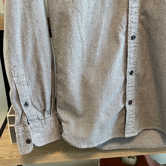 Tommy Hilfiger The Flex Slim Fit Oxford Print Woven Button Up Shirt Top, XS - Picture 4 of 7